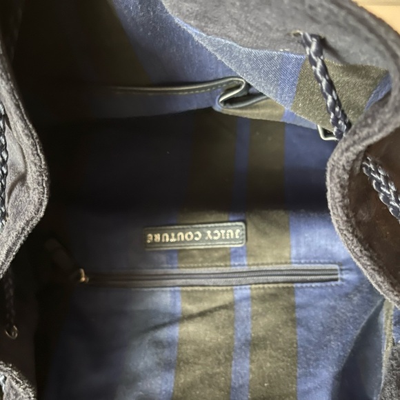 Juicy couture blue velour backpack - Picture 5 of 6